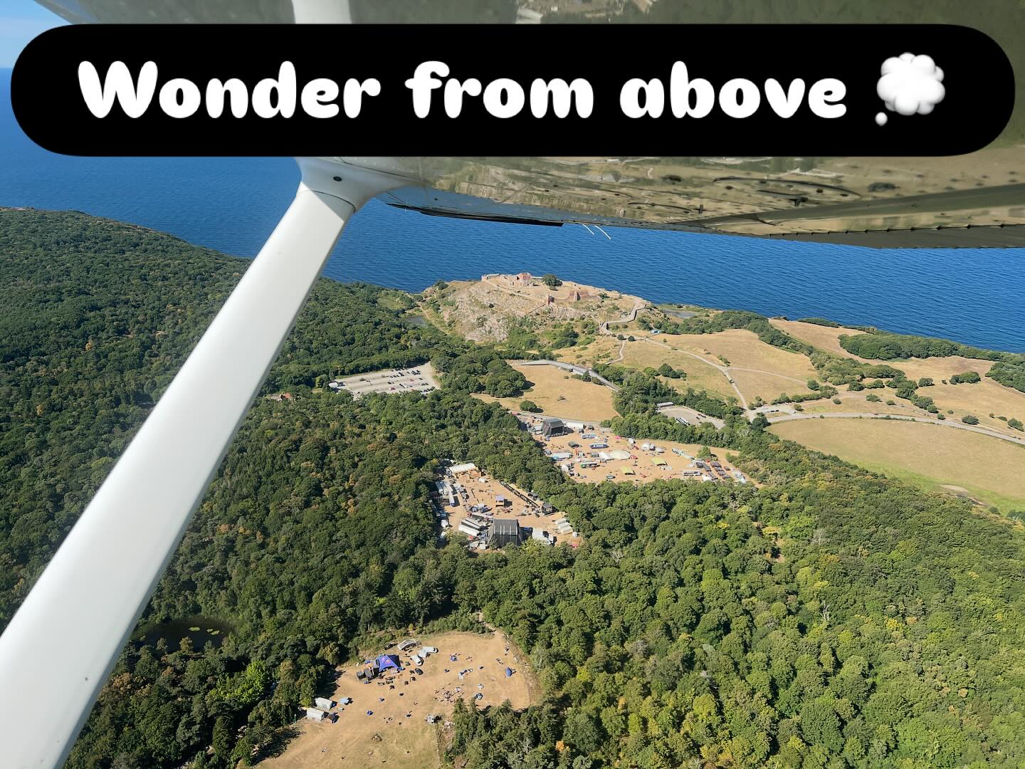 Wondering from above… - #sightseeing #aviation #aviation #wonderfestiwall #bornholm